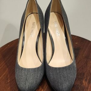 Nine West Charcoal Heels for Women
